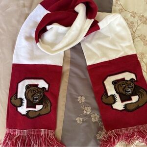 Red and White Cornell Scarf